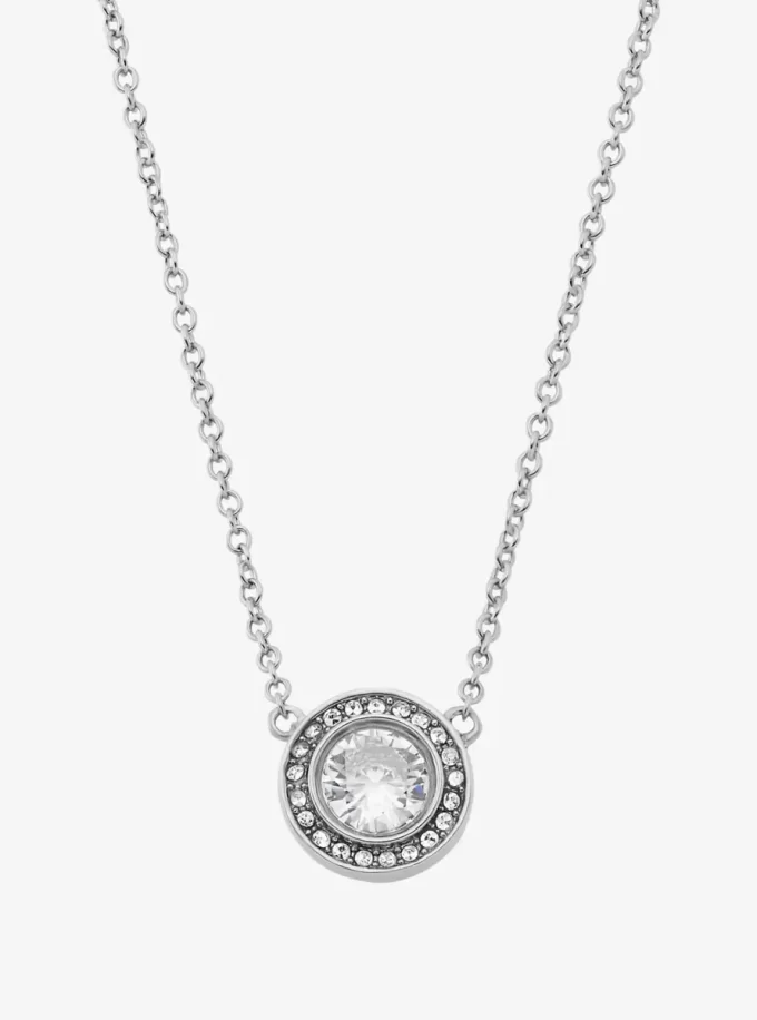 Collar con halo pavé