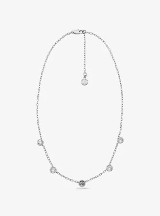 Collar con logotipo engastado en pavé