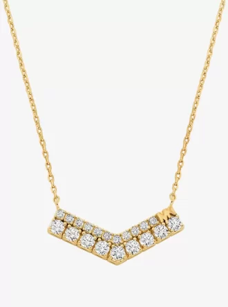 Collar de chevrón pavé