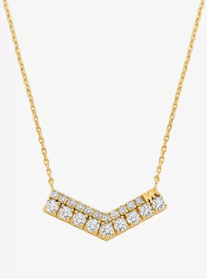 Collar de chevrón pavé