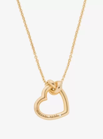 Collar de corazón anudado