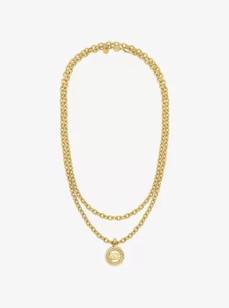Collar de eslabones con dije MK Pop