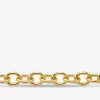 Collar de eslabones grandes de latón chapado en metal precioso