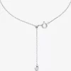 Collar de plata de ley chapada en metal precioso con circonitas cúbicas