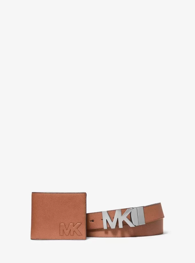 Conjunto de regalo de cartera plegable y cinturón Conjunto de regalo de cartera plegable y cinturón