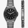 Conjunto de regalo de reloj y joyas Callum de gran tamaño en tono bronce Conjunto de regalo de reloj y joyas Callum de gran tamaño en tono bronce