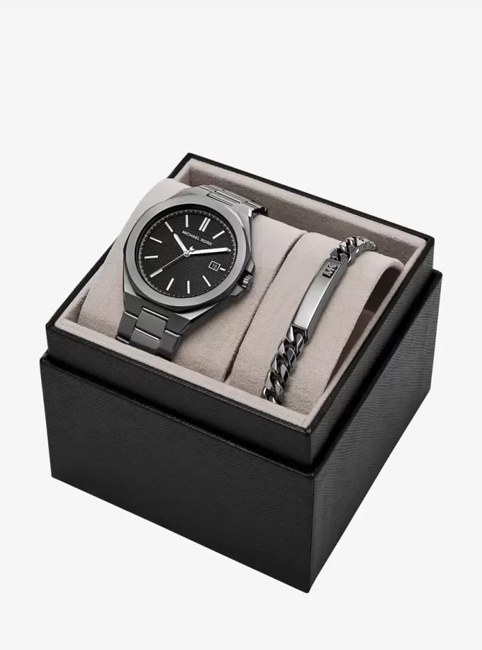 Conjunto de regalo de reloj y joyas Callum de gran tamaño en tono bronce Conjunto de regalo de reloj y joyas Callum de gran tamaño en tono bronce