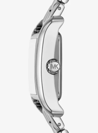 Conjunto de regalo de reloj y joyas Mini Monroe en tono plateado