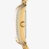 Conjunto de regalo de reloj y joyas Petite Emery en tono dorado