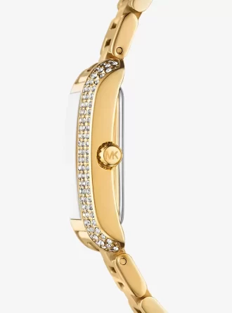 Conjunto de regalo de reloj y joyas Petite Emery en tono dorado