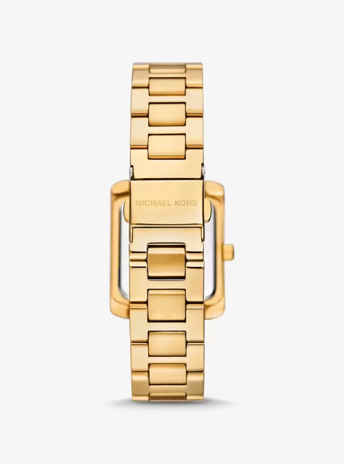 Conjunto de regalo de reloj y joyas Petite Emery en tono dorado