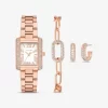Conjunto de regalo de reloj y joyas Petite Emery en tono oro rosa Conjunto de regalo de reloj y joyas Petite Emery en tono oro rosa
