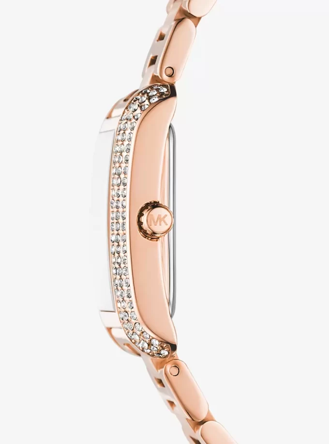 Conjunto de regalo de reloj y joyas Petite Emery en tono oro rosa Conjunto de regalo de reloj y joyas Petite Emery en tono oro rosa