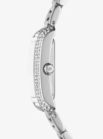 Conjunto de regalo de reloj y joyas Petite Emery en tono plateado