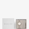 Conjunto de regalo de reloj y pulsera deslizante bicolor Lexington Pavé