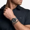 Conjunto de regalo de reloj y pulsera Lexington Gunmetal de gran tamaño