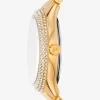 Conjunto de regalo de reloj y pulsera Mini Sylvia Pavé en tono dorado Conjunto de regalo de reloj y pulsera Mini Sylvia Pavé en tono dorado
