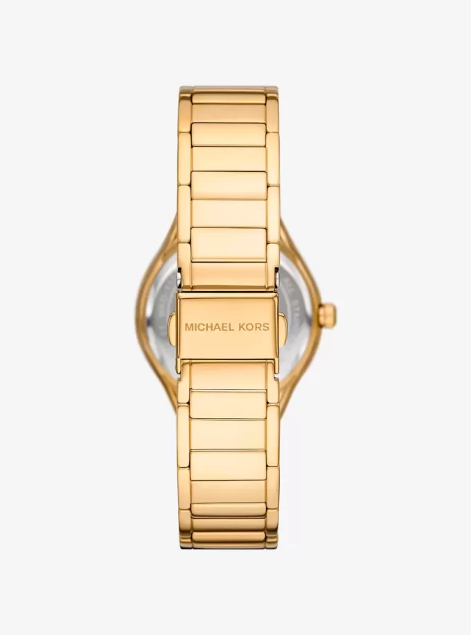 Conjunto de regalo de reloj y pulsera Mini Sylvia Pavé en tono dorado Conjunto de regalo de reloj y pulsera Mini Sylvia Pavé en tono dorado
