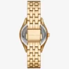 Conjunto de reloj y joyas Mini Harlowe Pavé en tono dorado Conjunto de reloj y joyas Mini Harlowe Pavé en tono dorado