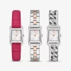 Correa de reloj Petite Monroe de piel bicolor con relieve de cocodrilo Correa de reloj Petite Monroe de piel bicolor con relieve de cocodrilo