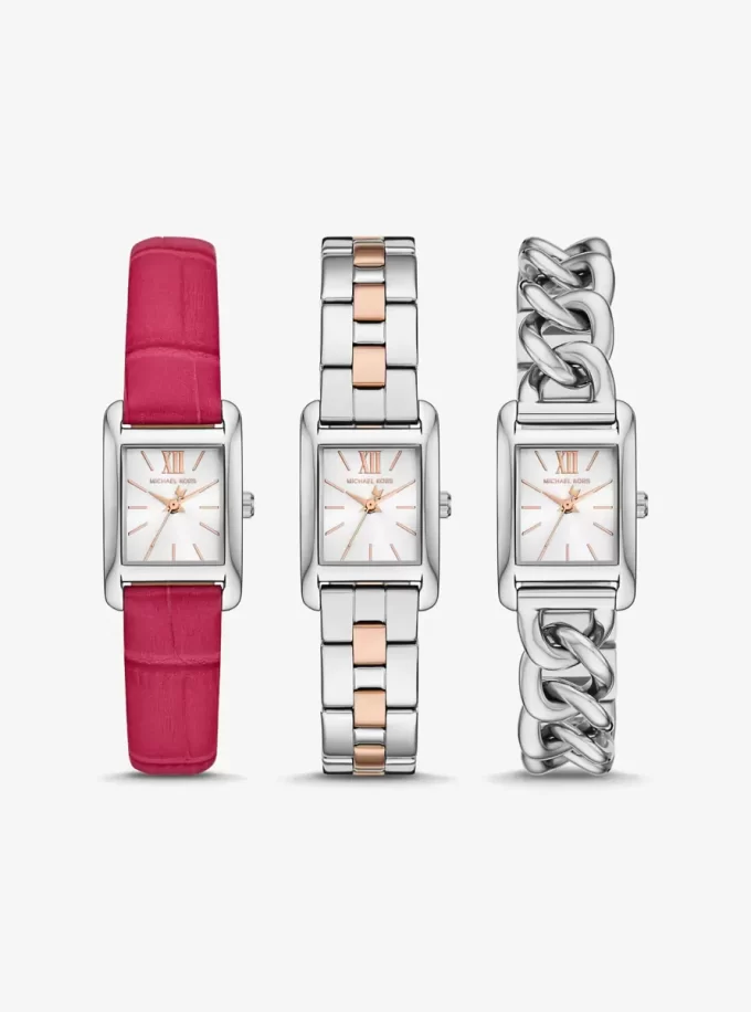Correa de reloj Petite Monroe de piel bicolor con relieve de cocodrilo Correa de reloj Petite Monroe de piel bicolor con relieve de cocodrilo