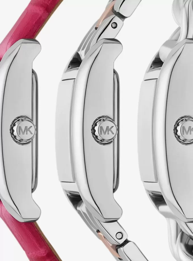 Correa de reloj Petite Monroe de piel bicolor con relieve de cocodrilo Correa de reloj Petite Monroe de piel bicolor con relieve de cocodrilo