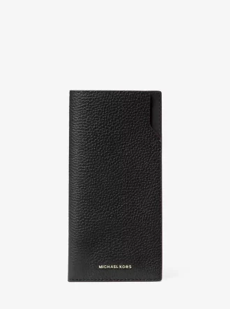 Estuche para gafas de sol Jet Set de cuero granulado