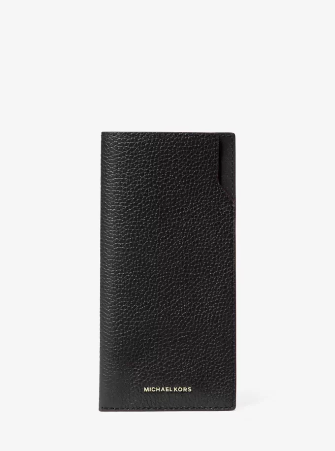Estuche para gafas de sol Jet Set de cuero granulado Estuche para gafas de sol Jet Set de cuero granulado
