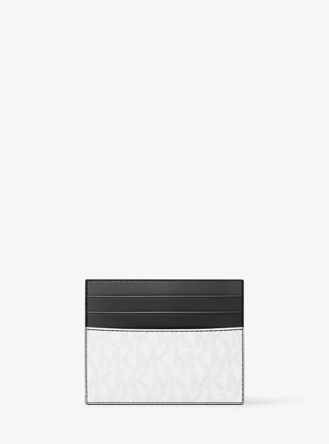 Estuche para tarjetas Cooper con el logotipo de la firma a rayas Estuche para tarjetas Cooper con el logotipo de la firma a rayas