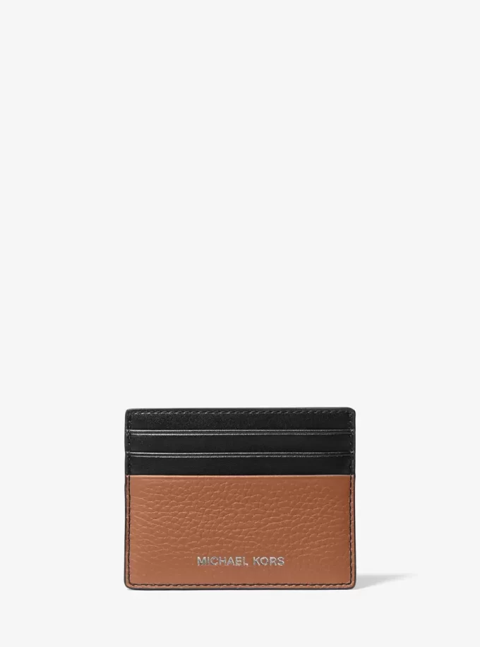 Estuche para tarjetas de cuero granulado Hudson Estuche para tarjetas de cuero granulado Hudson