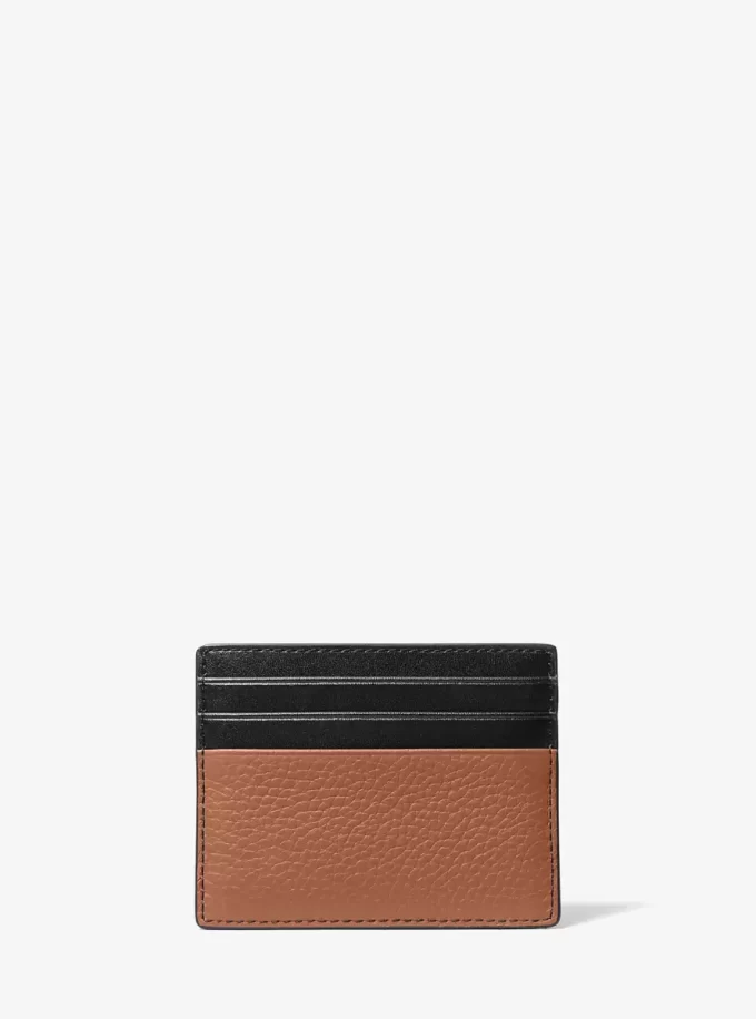 Estuche para tarjetas de cuero granulado Hudson Estuche para tarjetas de cuero granulado Hudson