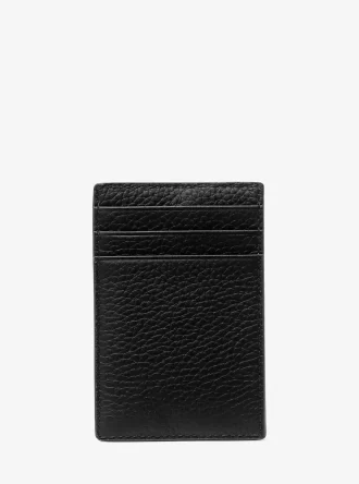 Estuche para tarjetas de cuero granulado Hudson