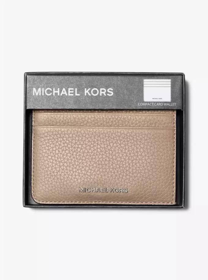 Estuche para tarjetas de cuero granulado Hudson Estuche para tarjetas de cuero granulado Hudson