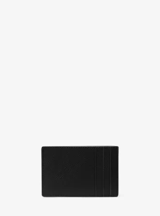 Estuche para tarjetas Edison de piel granulada resistente a los arañazos