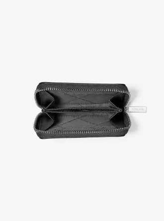 Estuche para tarjetas Jet Set mediano con cremallera y diseño desgastado