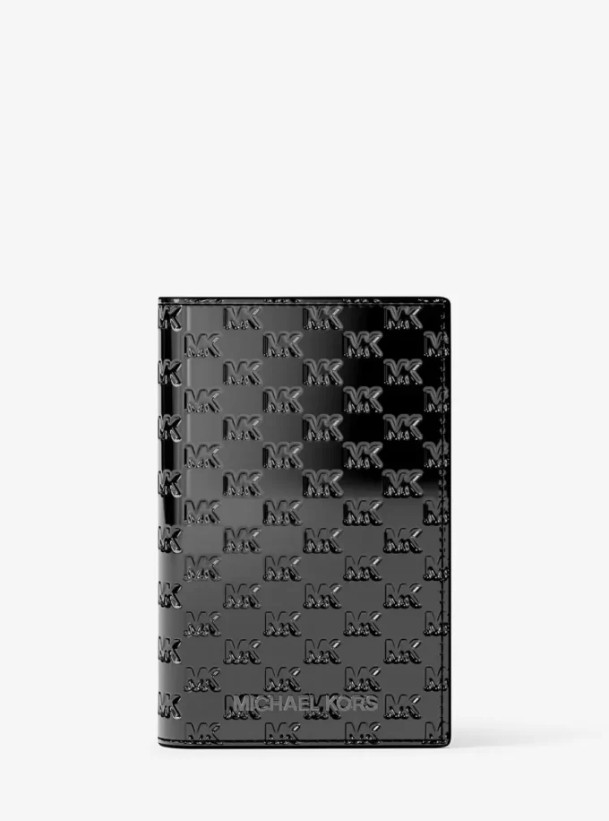 Estuche plegable para tarjetas con el logotipo metálico de Cooper grabado en relieve Estuche plegable para tarjetas con el logotipo metálico de Cooper grabado en relieve