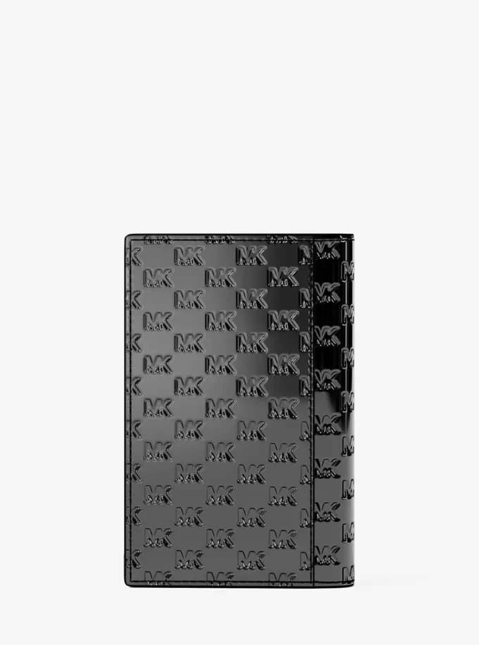 Estuche plegable para tarjetas con el logotipo metálico de Cooper grabado en relieve Estuche plegable para tarjetas con el logotipo metálico de Cooper grabado en relieve