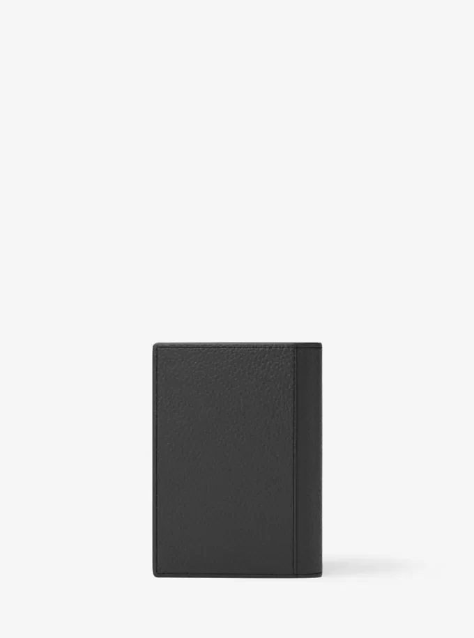 Estuche tipo folio Hudson de piel granulada para tarjetas Estuche tipo folio Hudson de piel granulada para tarjetas