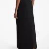 Falda pantalón maxi de crepé texturizado