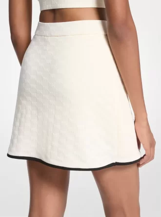 Falda pantalón técnica de punto jacquard con logotipo