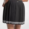 Falda plisada de mezcla de algodón Falda plisada de mezcla de algodón