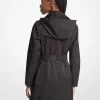 Gabardina con capucha de mezcla de algodón