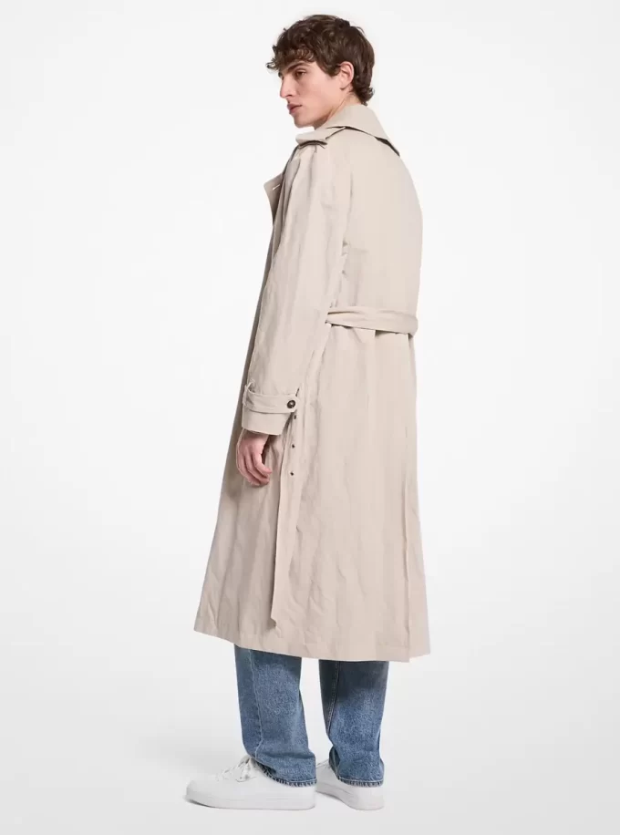 Gabardina extragrande de mezcla de algodón Inox Gabardina extragrande de mezcla de algodón Inox