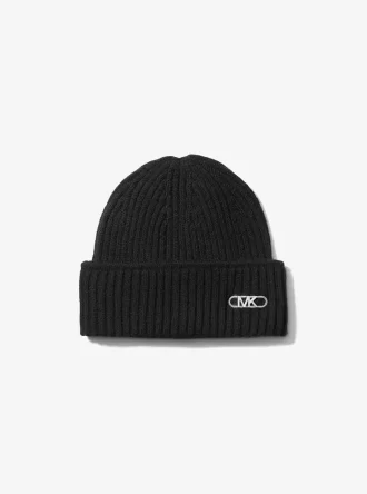 Gorro de lana elástica acanalado