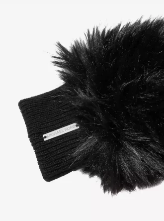 Guantes de lana y piel sintética