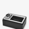 Juego de regalo con reloj Lexington extragrande en tono plateado y tarjetero de piel con relieve de cocodrilo Juego de regalo con reloj Lexington extragrande en tono plateado y tarjetero de piel con relieve de cocodrilo