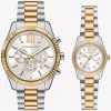 Juego de relojes bicolor Lexington para él y para ella Juego de relojes bicolor Lexington para él y para ella