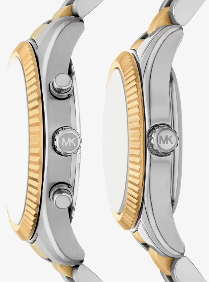 Juego de relojes bicolor Lexington para él y para ella Juego de relojes bicolor Lexington para él y para ella