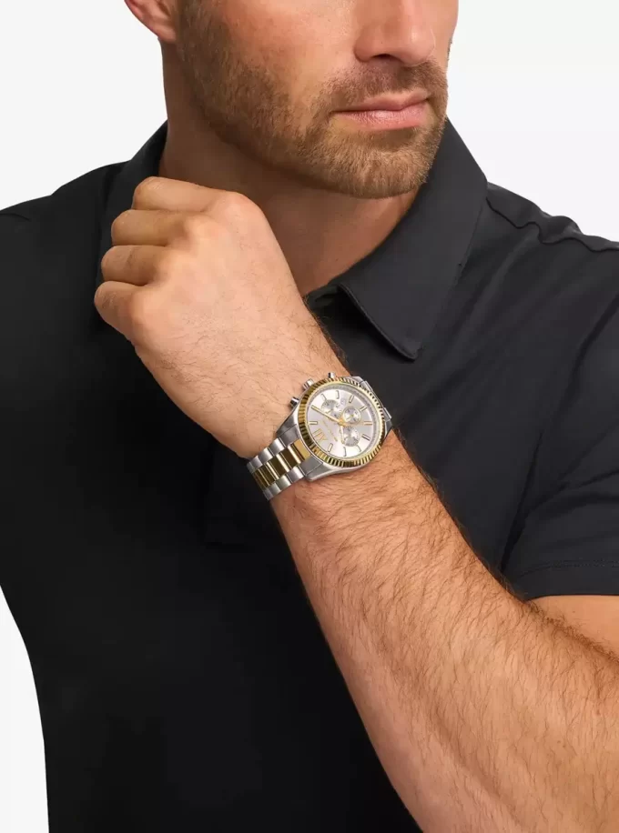 Juego de relojes bicolor Lexington para él y para ella Juego de relojes bicolor Lexington para él y para ella