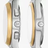 Juego de relojes Lennox Pavé bicolor para él y para ella Juego de relojes Lennox Pavé bicolor para él y para ella